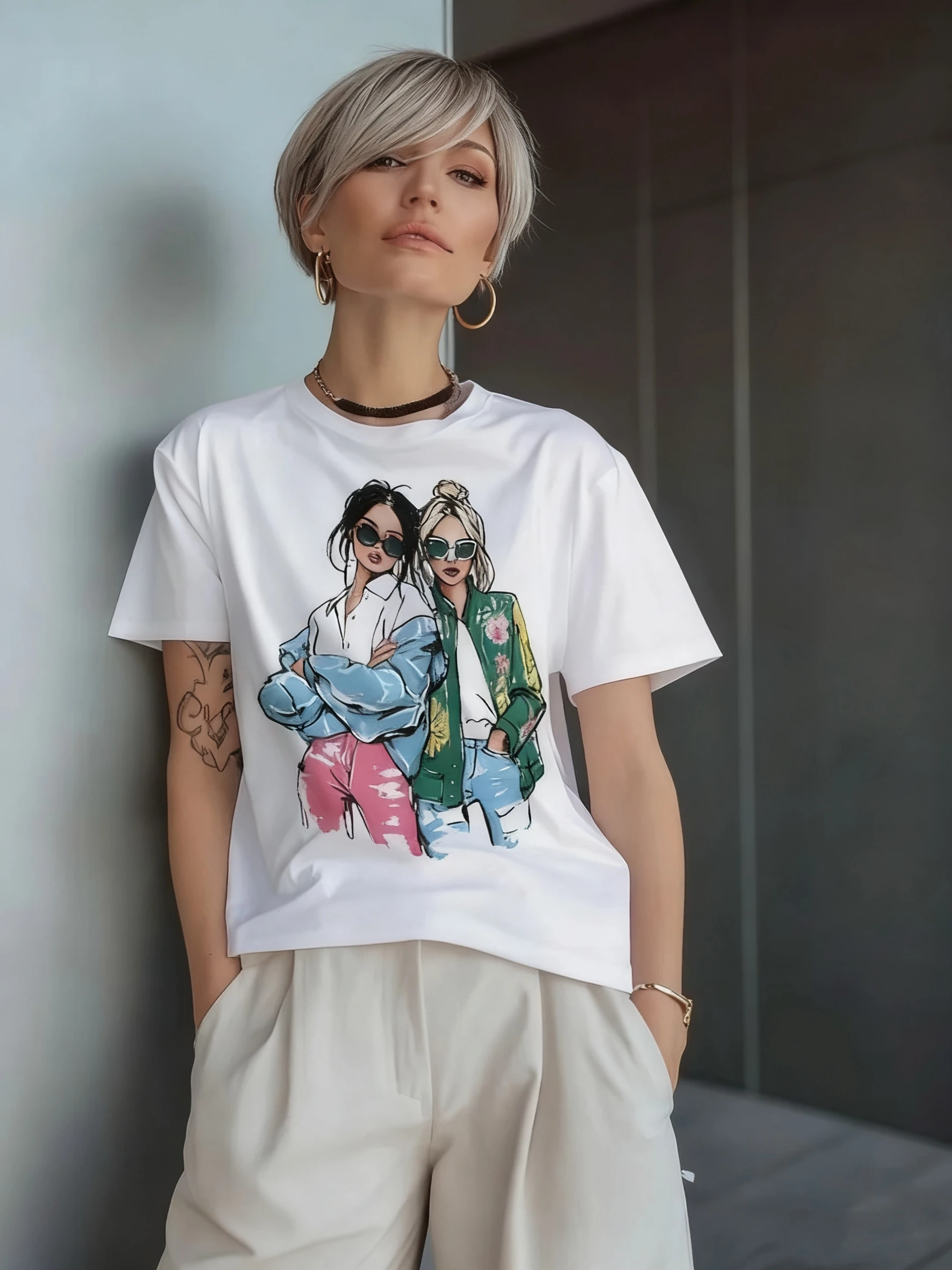 Neue Faion Casual Lose runde Ne ort Sve Gedruckt T-shirt frauen Baumwolle Schweiß Absorbierende Bequeme Sommer Top