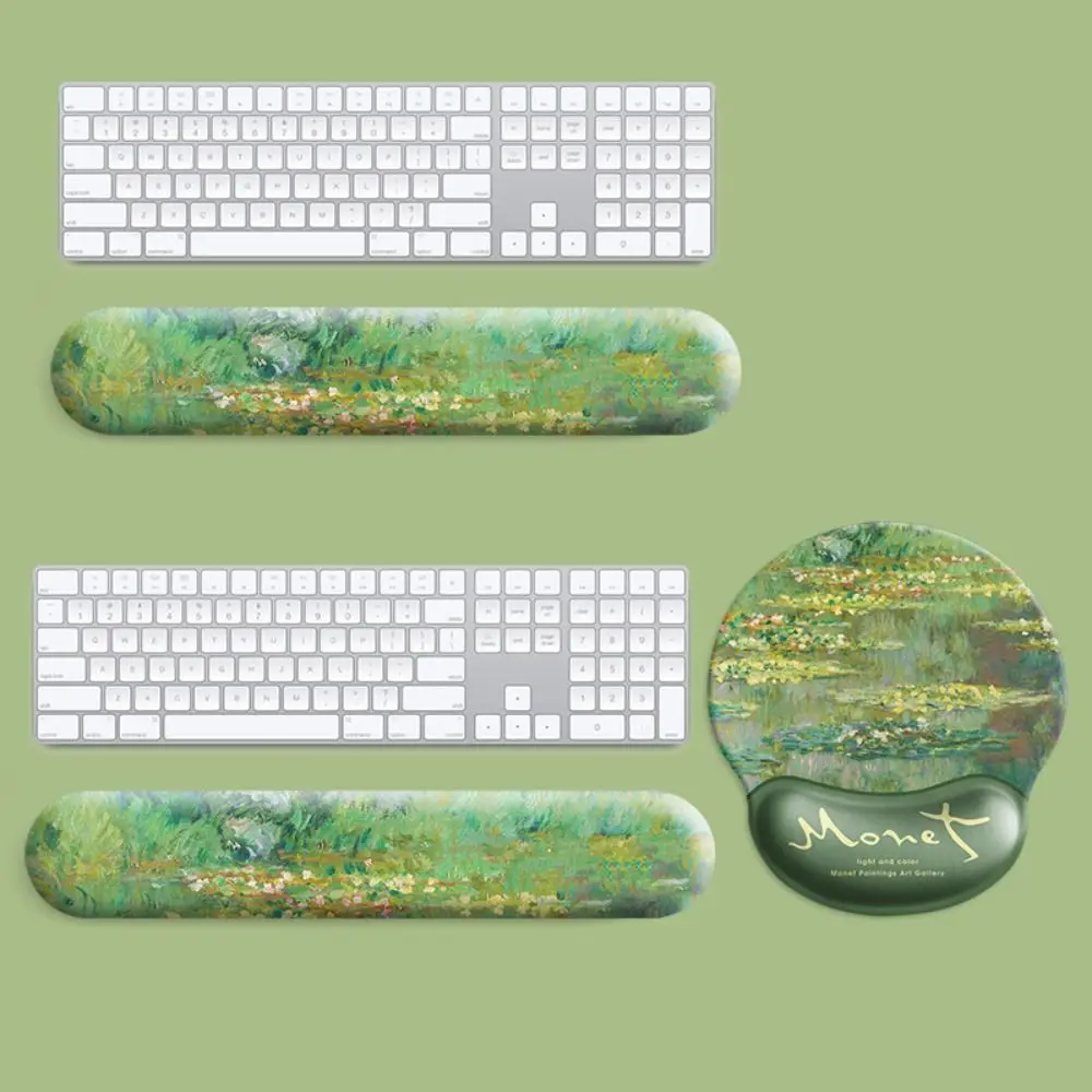 Fashion Memory Foam Wrist Rest Pad With Massage Texture Non-Slip Comfortable Elbow Rest Mat Mouse Wrist Rest Keyboard Arm Rest