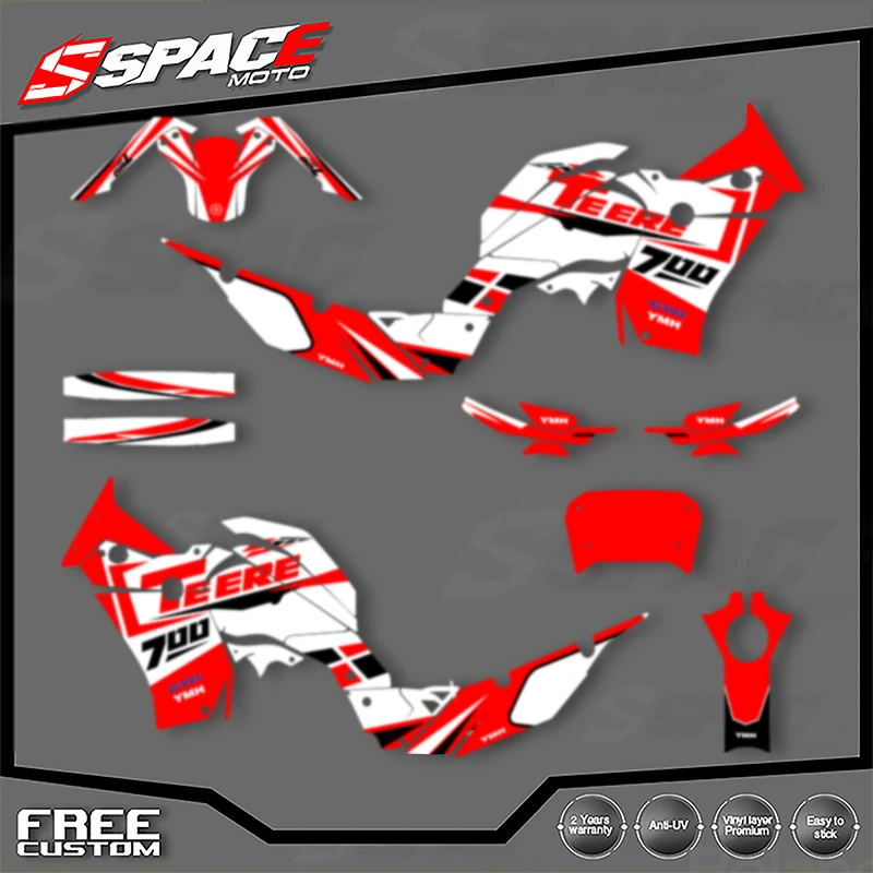 

SPACE Custom Motorcycle Graphics For YAMAHA TENERE T700 2018 2019 2020 2021 2022 2023Decal Stickers Kits 005