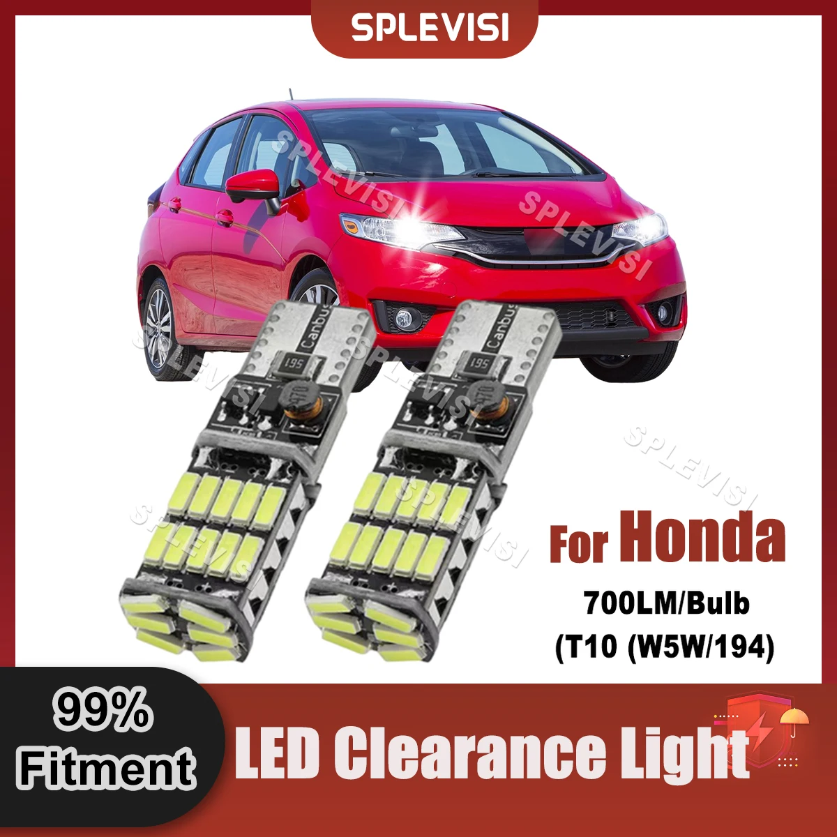 

LED Clearance Lamp Light Bulb Canbus W5W T10 700LM/Bulb For Honda Civic Accord CR-V FR-V HR-V Fit Insight Legend S2000