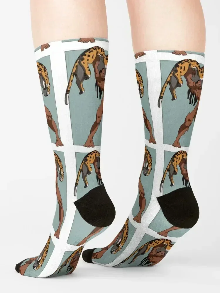 Tarzan and Leopard Socks kids sports stockings happy christmas gift Luxury Woman Socks Men's