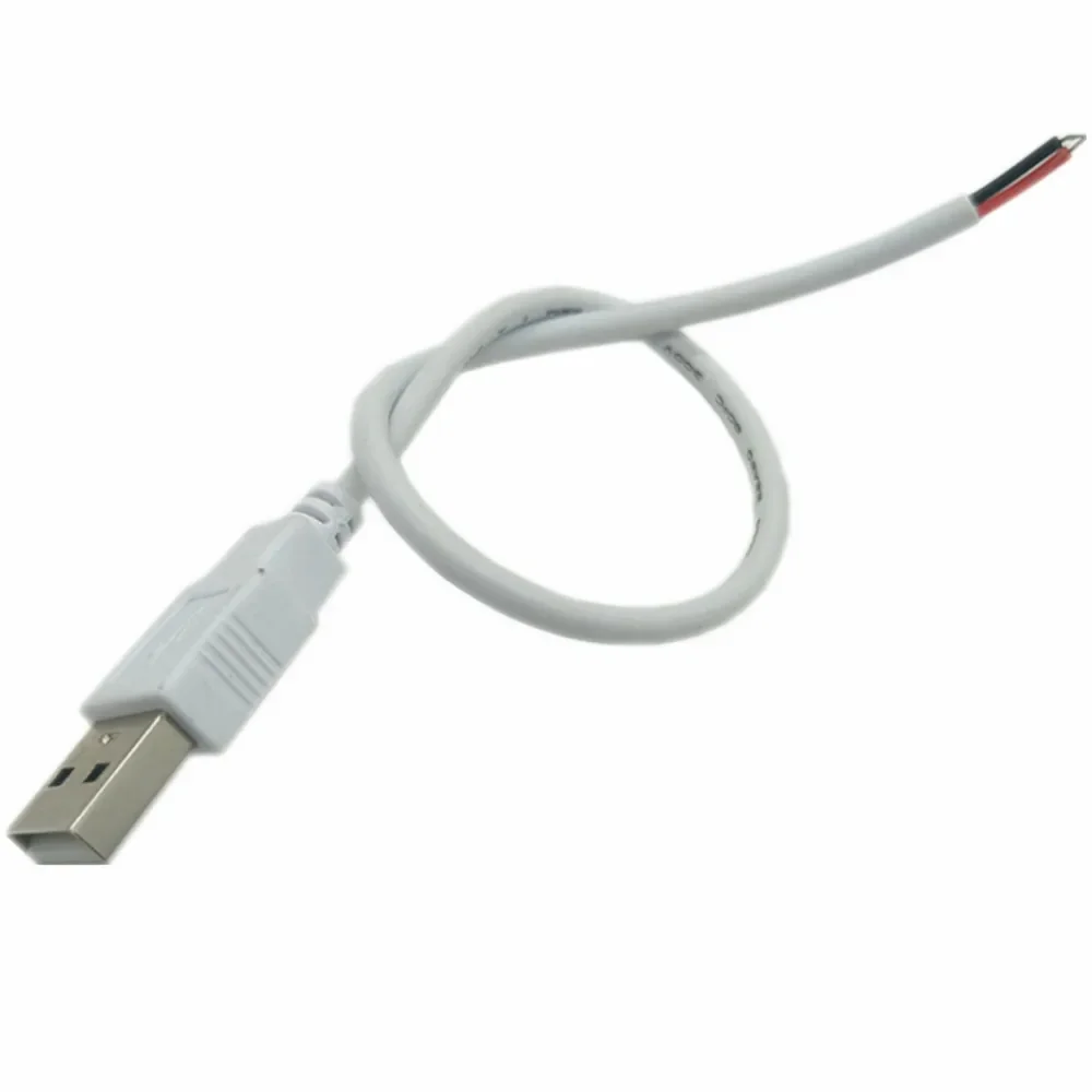 50CM 100CM USB LED Connector Cable line 2pin USB Socket Power Connect Wire Connectors for DC5V Single Color LED Strip Lights