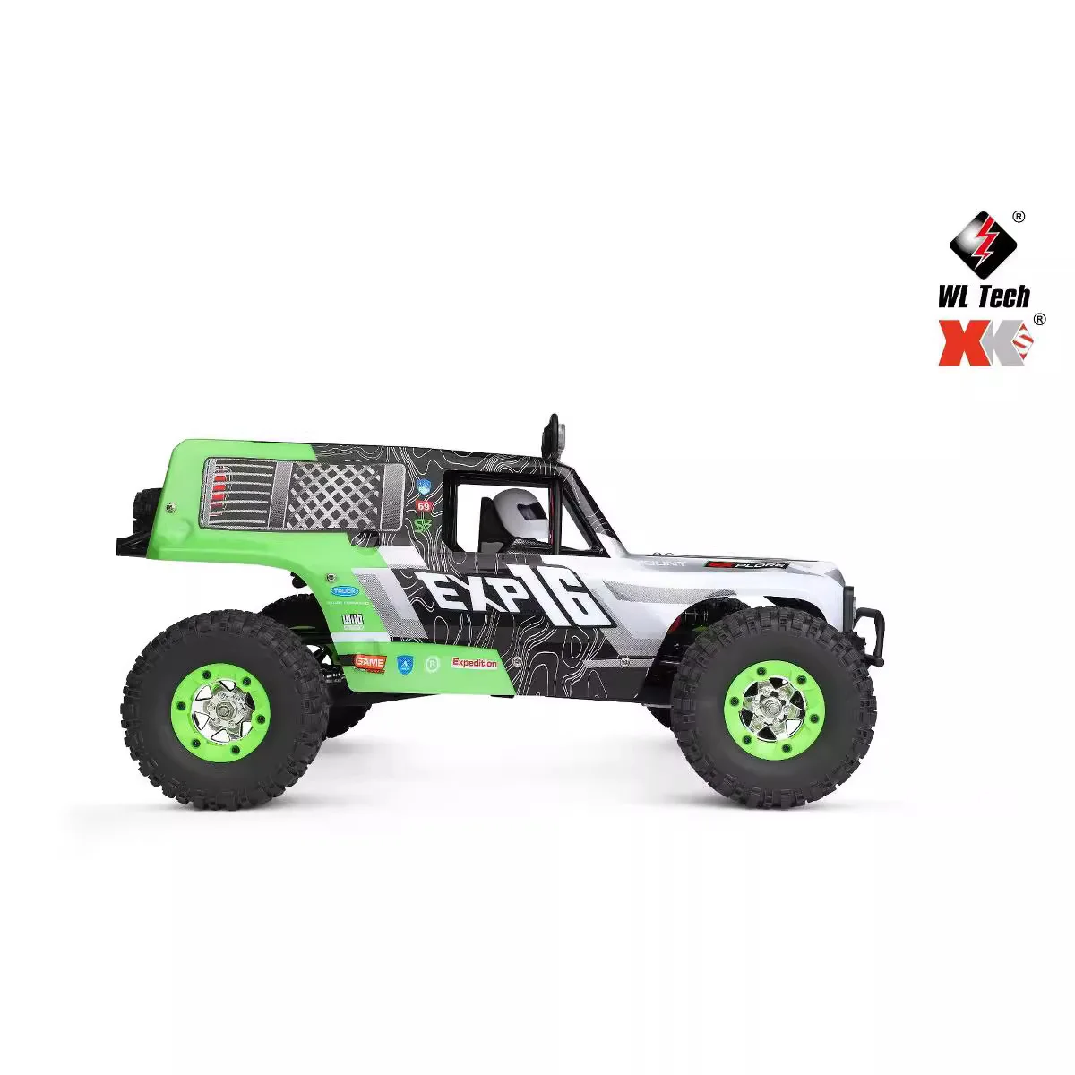 1/12 124006 giocattoli telecomandati Wltoys modello di collezione di modelli Rc per auto da arrampicata a Led fuoristrada ad alta velocità