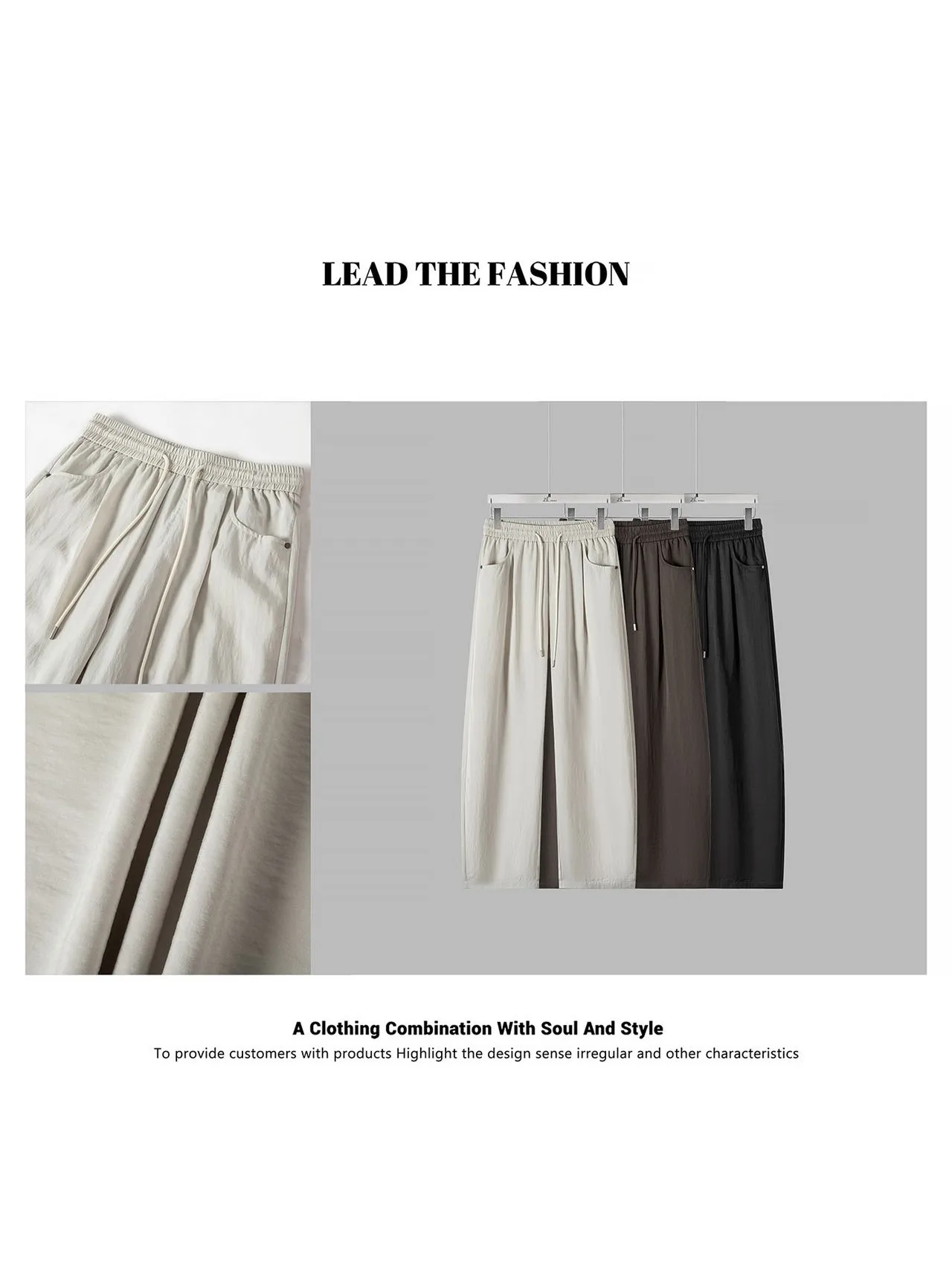 

Мужские повседневные брюки прямого кроя из смесового волокна, дышащие, удобные, универсальные, для весны и лета