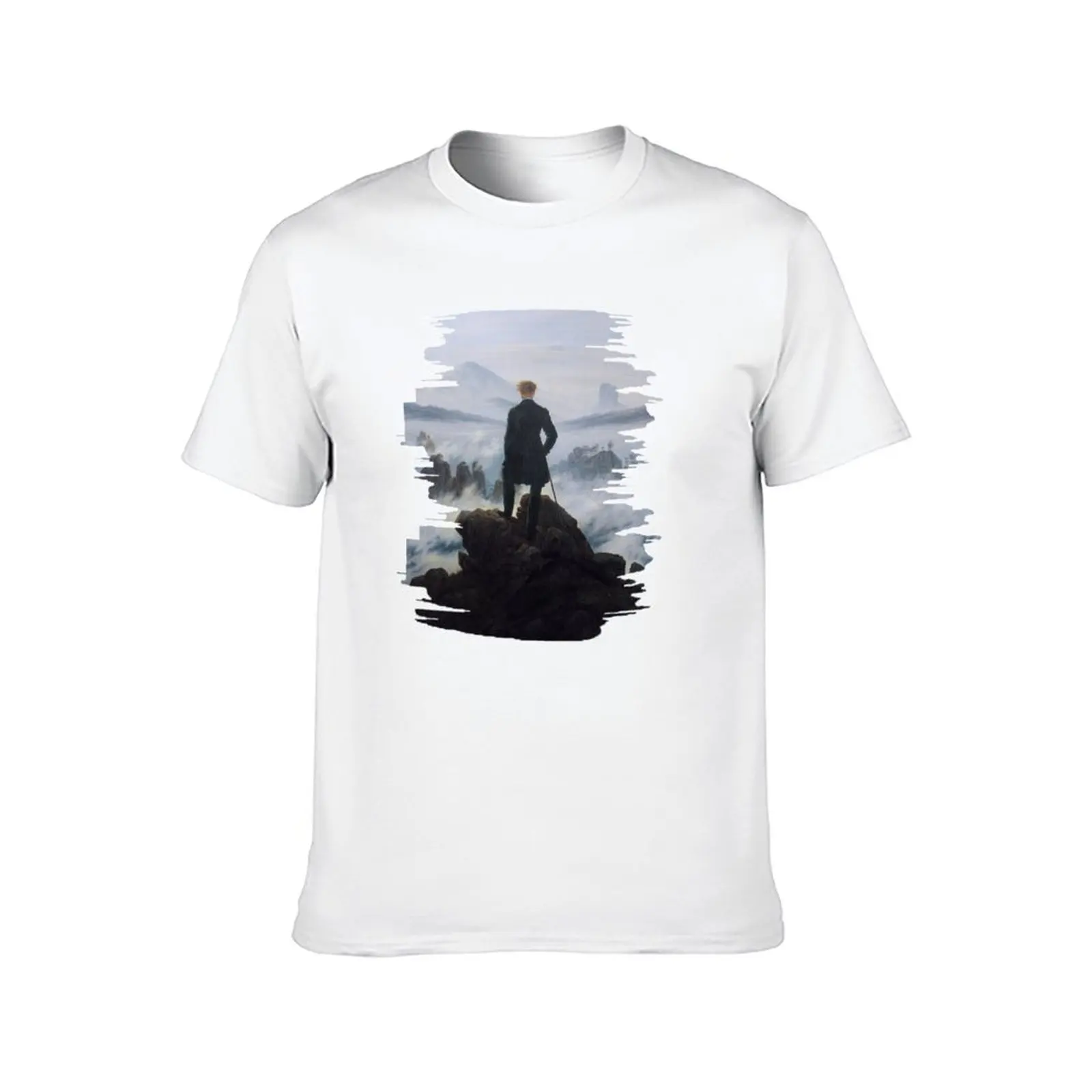 - of Painting Friedrich David essential Above Sea Fog man t men T-Shirt for Caspar Wanderer shirts t the shirt The