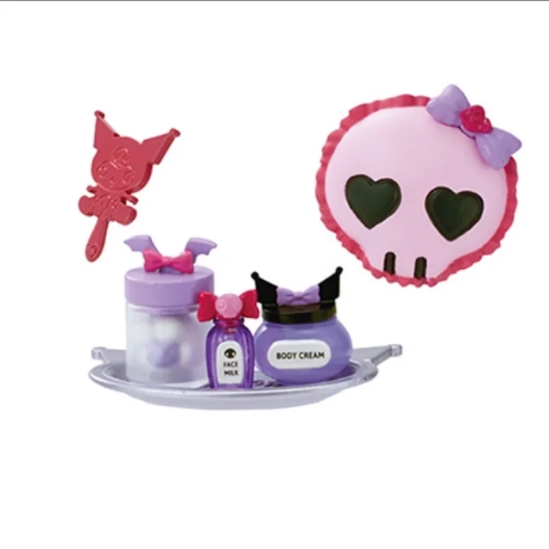 مجموعة كاملة من غرفة كورومي القوطية من Re-ment، صندوق أعمى عصري لسطح المكتب، نموذج مجموعة مشهد مصغر #4