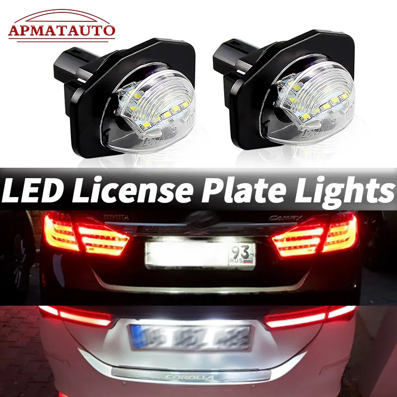 

2 шт., автомобильные лампы Canbus для номерного знака, 12 В, 6000 К