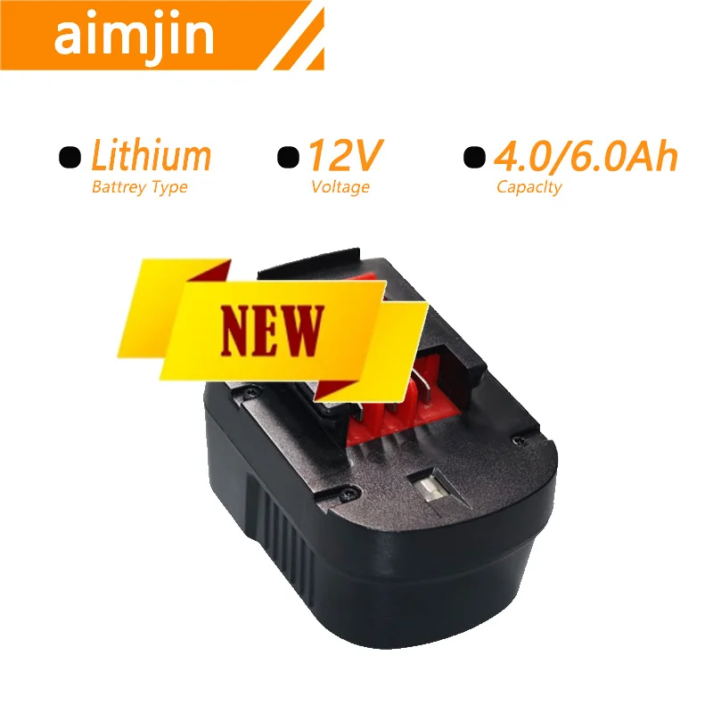 💖12V 4000/6000mAh for Black & Decker A12 A12ex Fsb12 FS120b A1712 HP12k HP12  Replaced BY Ni-MH Battery💖