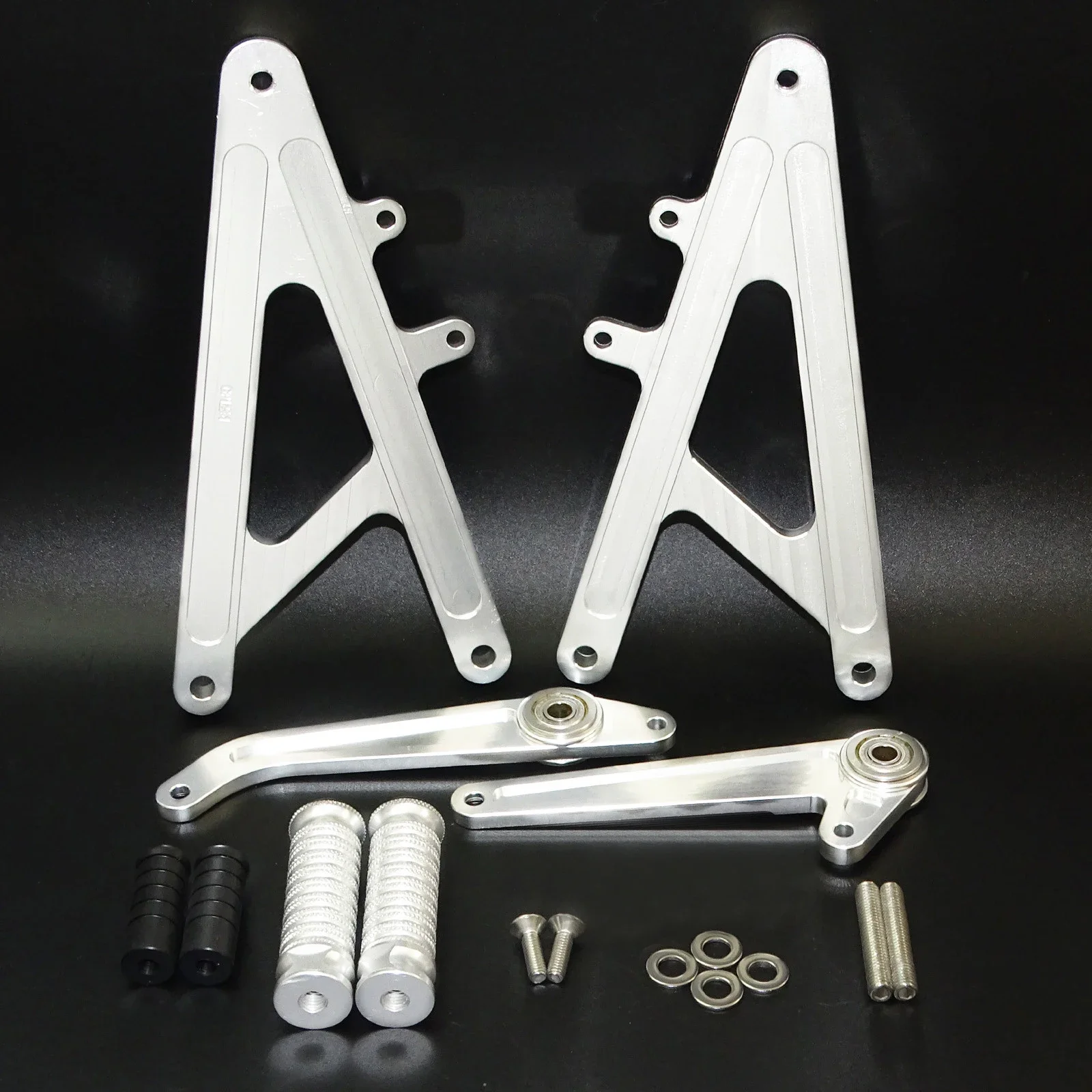 waase Motorcycle CNC Aluminum Race Rearset Footrests Foot Rest Pegs Rear Set For HONDA RS 125 GP GP125 RS125 NX4 Moto3 NSF250R