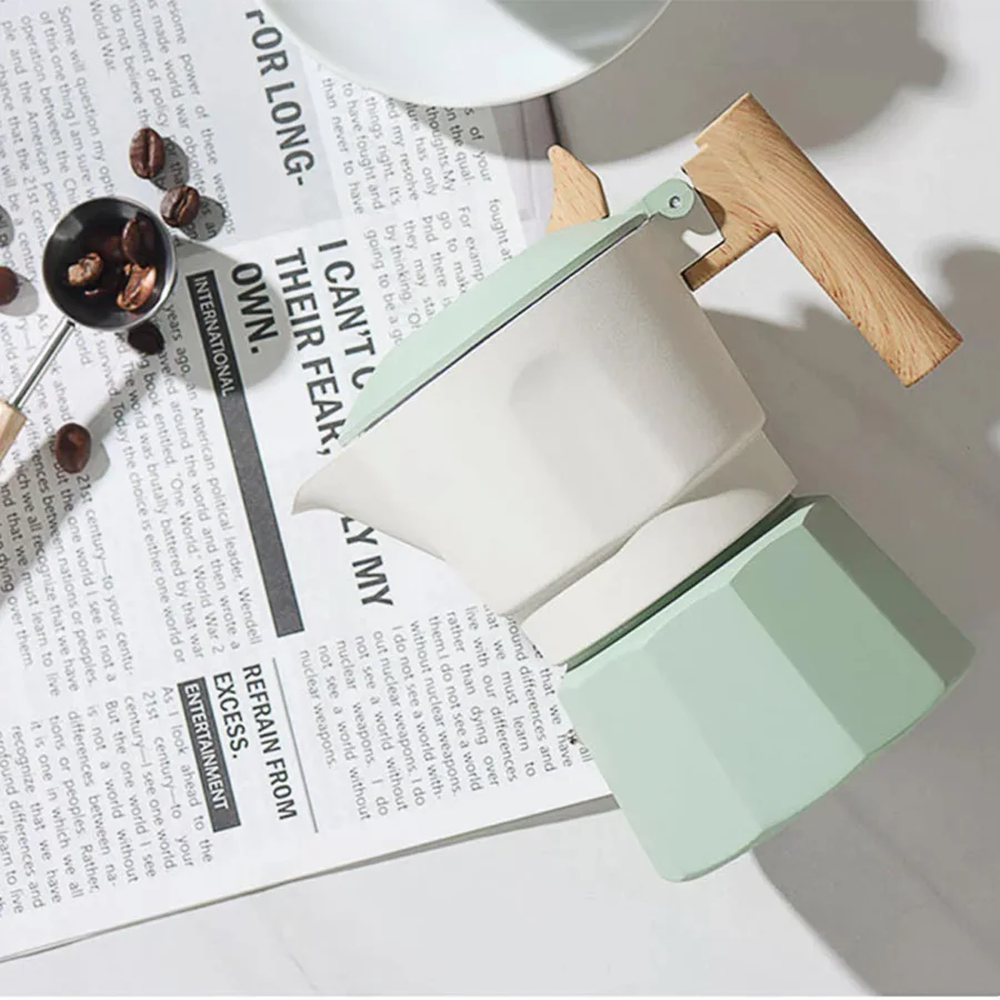 

Portable Hand Brew Moka Pot Perfect for Outdoor Camping and Household Use Style Coffee Maker for Rich Concentrate