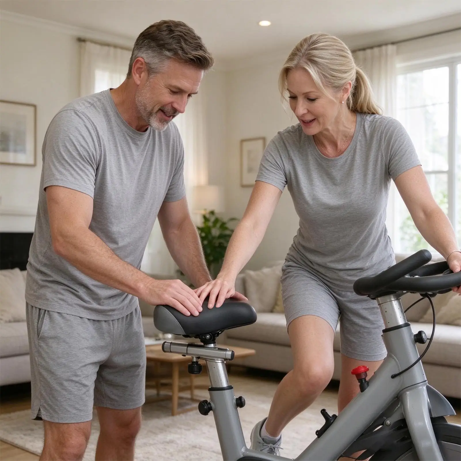 Exercise Bike Saddle Comfort Shock-Absorbing High-Rebound Gym Bike Saddle Replacement Seat For Gym Studio Clinic Hospital Office