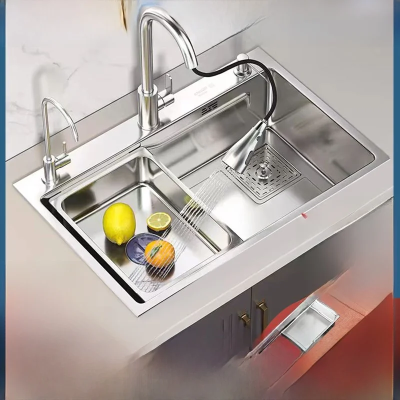 thickened-304-stainless-steel-handmade-kitchen-sink-single-basin-dishwashing-pool-home-use-drainage-system-with-accessories