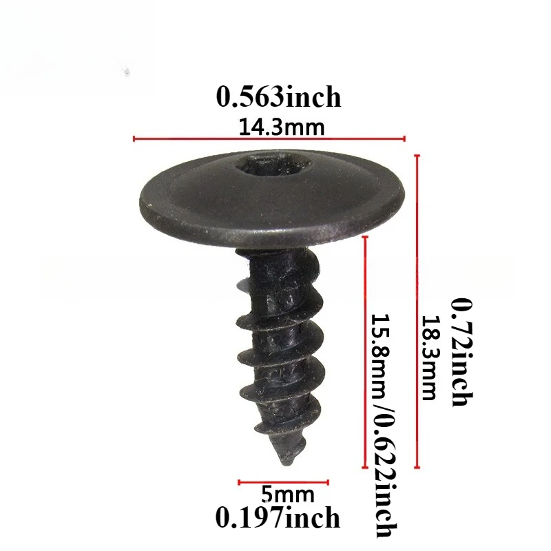 Engine Splash Guard Self Tapping Screw Clip Volkswagen Mudguard Front Wheel Self Tapping Screw For AUDI VW Car Clips Fastener