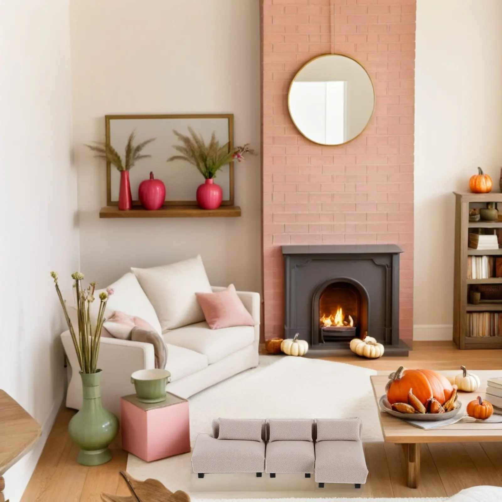 

Миниатюрный диван для кукольного домика, масштаб 1:25, с тканевой обивкой, аксессуар для гостиной, для декора мини-мебели и творческих игр