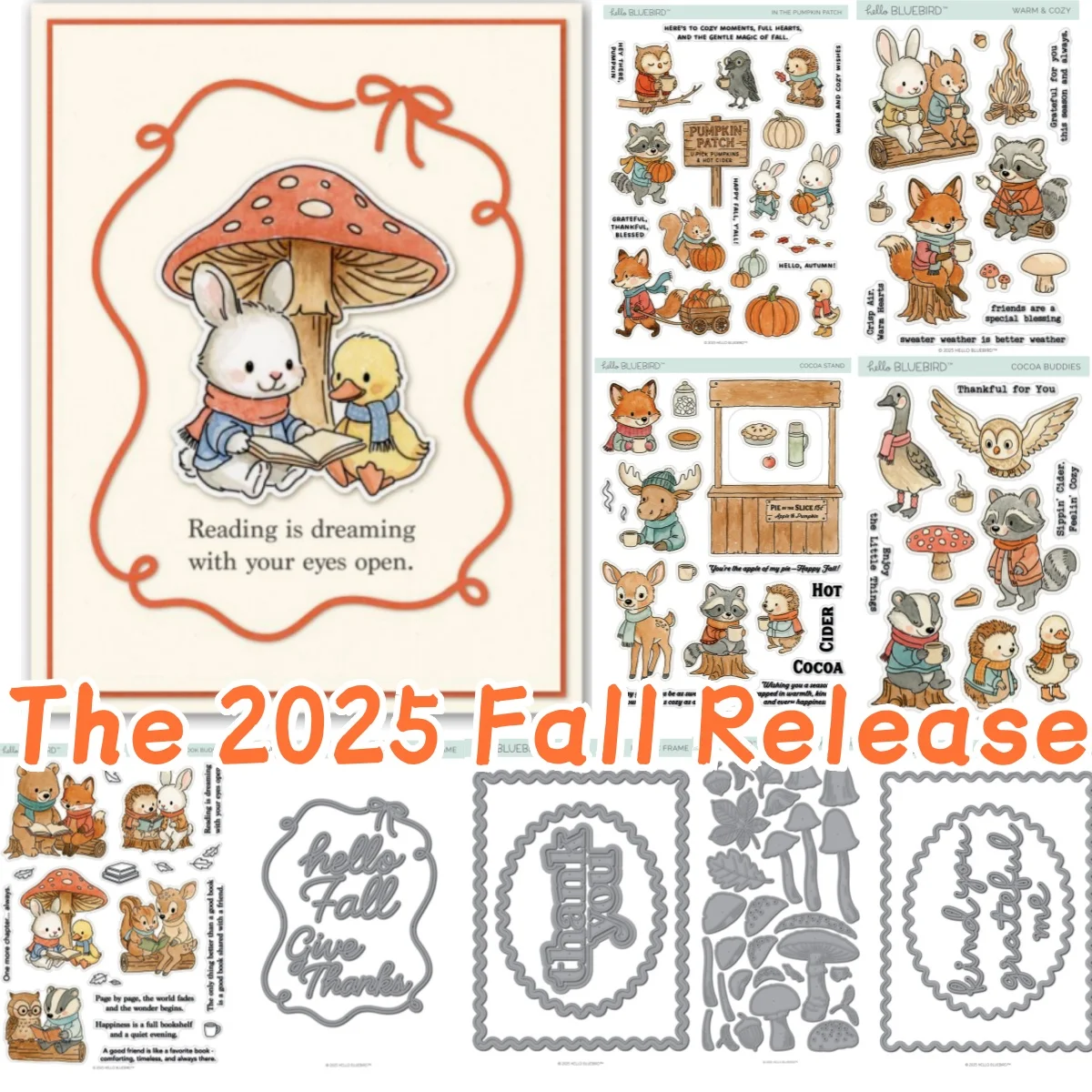 

Fall Animal Pumpkin Mushroom Forest Floor Clear Stamp Metal Cutting Dies for DIY Making Card Scrapbook Embossed Craft 2025 New