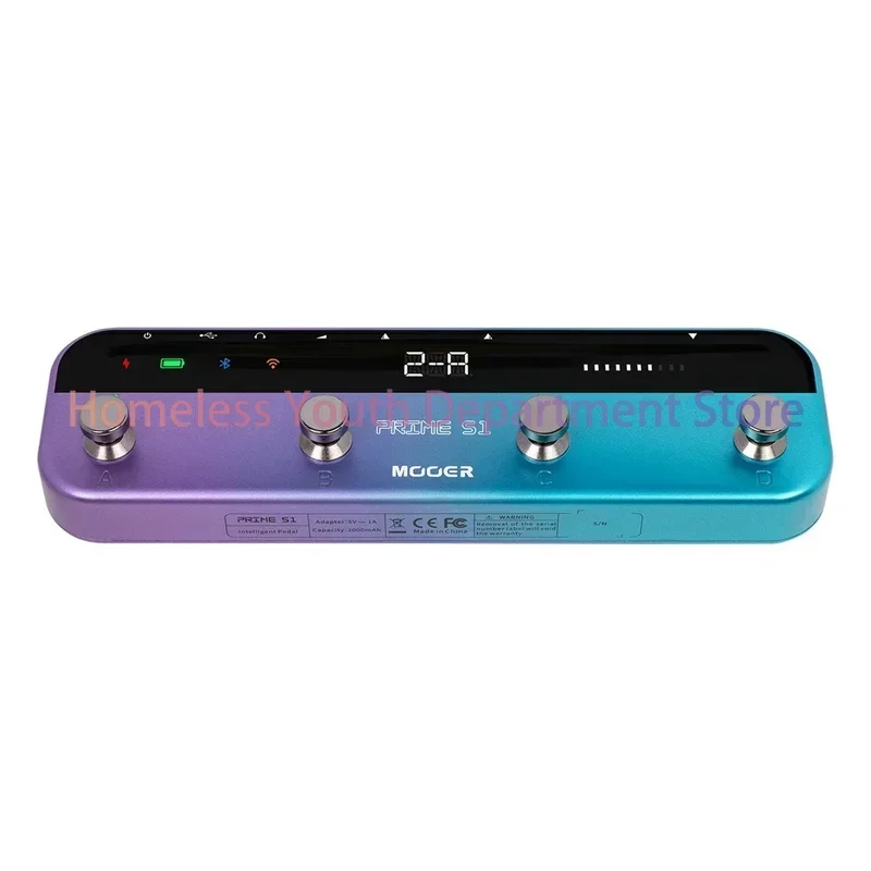 MOOER Pedal Prime S1 Effectors With 128 Guitar Effects Drum Tuner LOOPER Support Built-In Battery