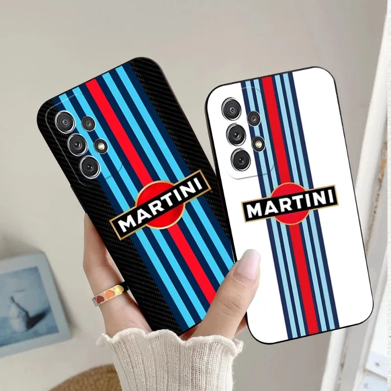 Racing Martini Phone Case For Samsung S21 S20 Fe S30 S22 Pro Ultra S10 S7 E S9 S8 Plus Edge S6 Soft Silicone Cover