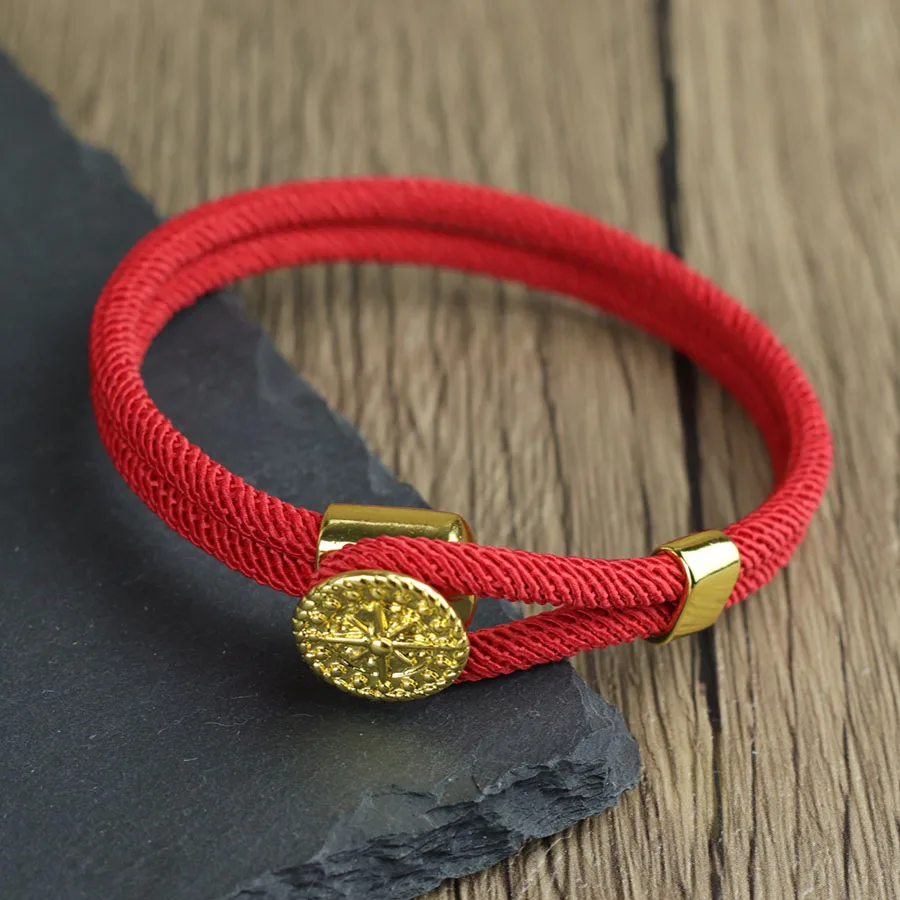 Classic Handmade Woven Bracelet Unisex Double Layer Grade A Nylon String Luck Red Braslet New Year Festival Couple Wrist Jewelry