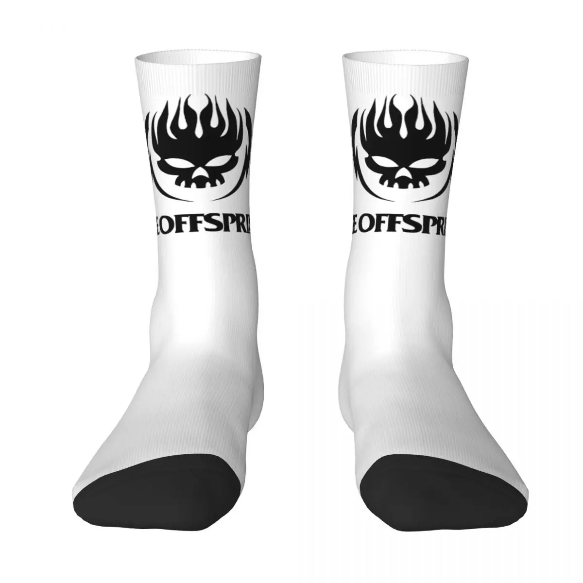 Punk The Offspring Black Logo Stockings Rock Music Band Kawaii Socks Autumn Non Slip Socks Women Men Running Quality Socks