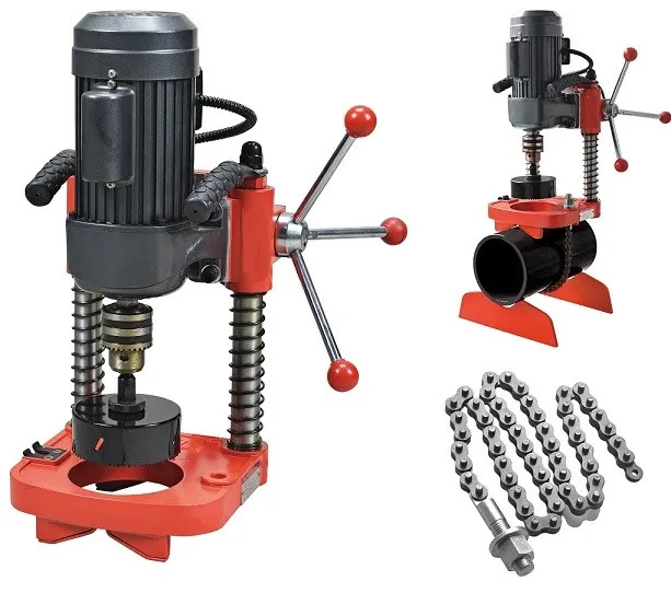 

Hot selling easy operated standard pipe driller with 50mm hole saw