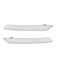 Front Bumper Reflector Clear White Improve Car Visibility Side Marker Reflector for BMW X6 E71 2008 2009 2010 2011 2012 2013