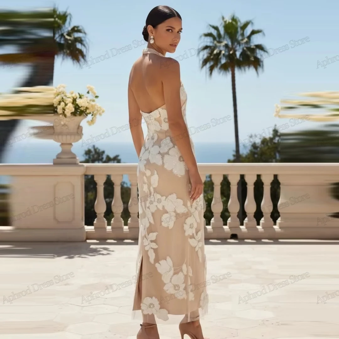 Modern Wedding Dresses Graceful Bridal Gowns 3D Appliques Sleeveless Backless Robes Glamorous Vestidos De Novia Customized 2026