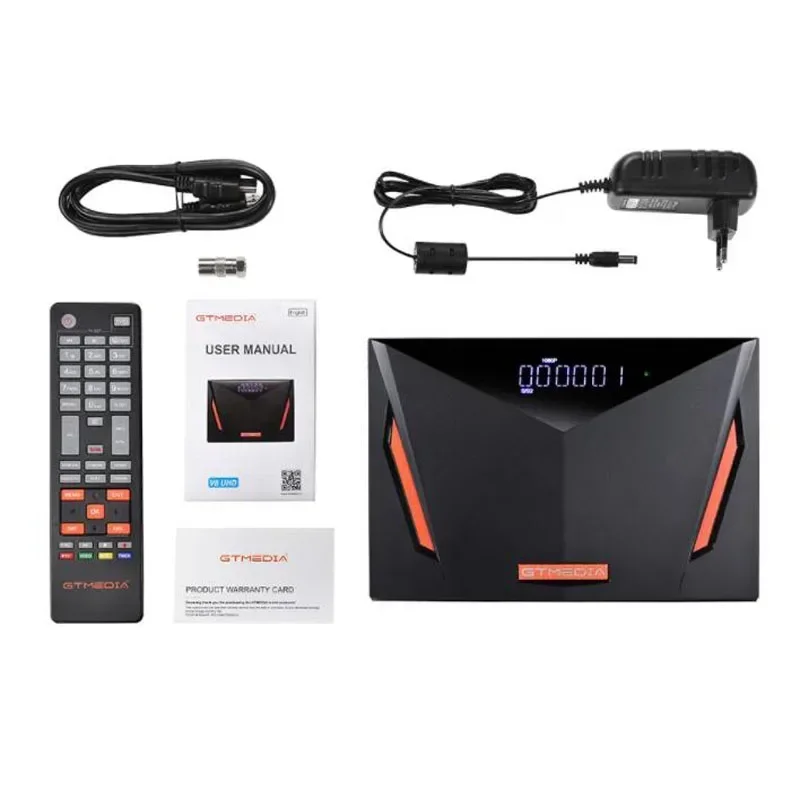 GTmedia Freesat V8 UHD спутниковый ресивер DVB-S/S2/S2X+T/T2/кабель/ATSC-C/ISDBT V8UHD Поддержка 4K Встроенный декодер Wi-Fi H.265