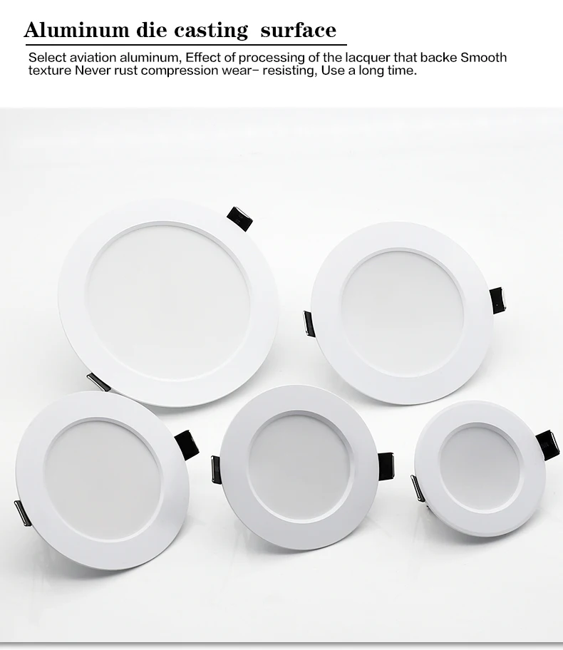 10Pack LED Downlight 220V Einbau Runde Decke Doppellicht Schlafzimmer Innen Wohnzimmer Für Wohnkultur Beleuchtung LED Spot lampe – Detail 10