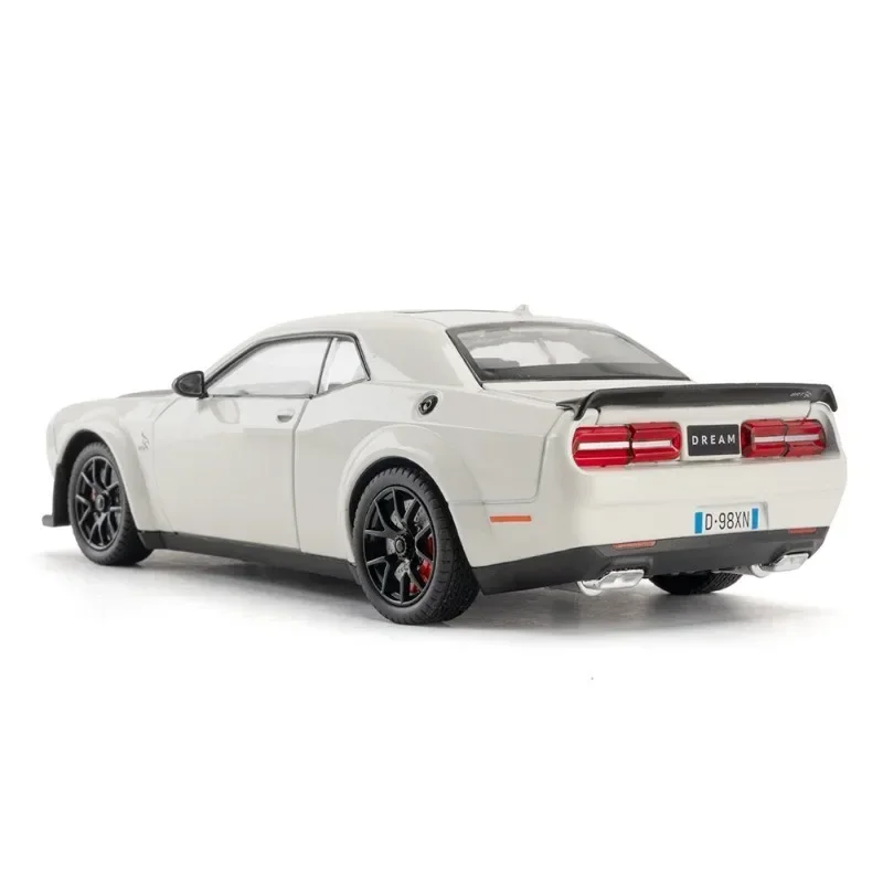 1:24 Scale Dodge Challenger SRT Hellcat Alloy Car Model Collection Miniature Voiture Diecast Toy Vehicles Boy