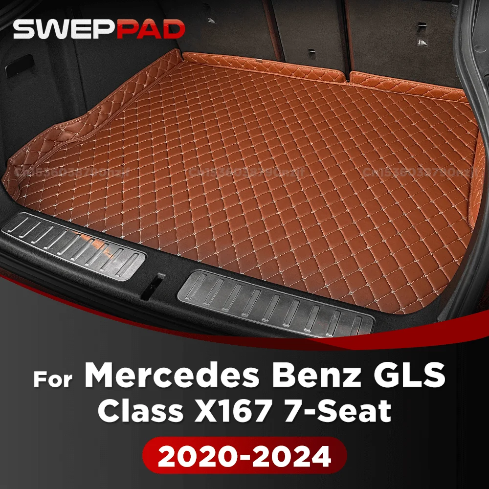 For Mercedes Benz GLS Class X167 7-Seat 2020-2024 23 22 21 3D Car Trunk Mat Cargo Liner Carpet Interior Accessories