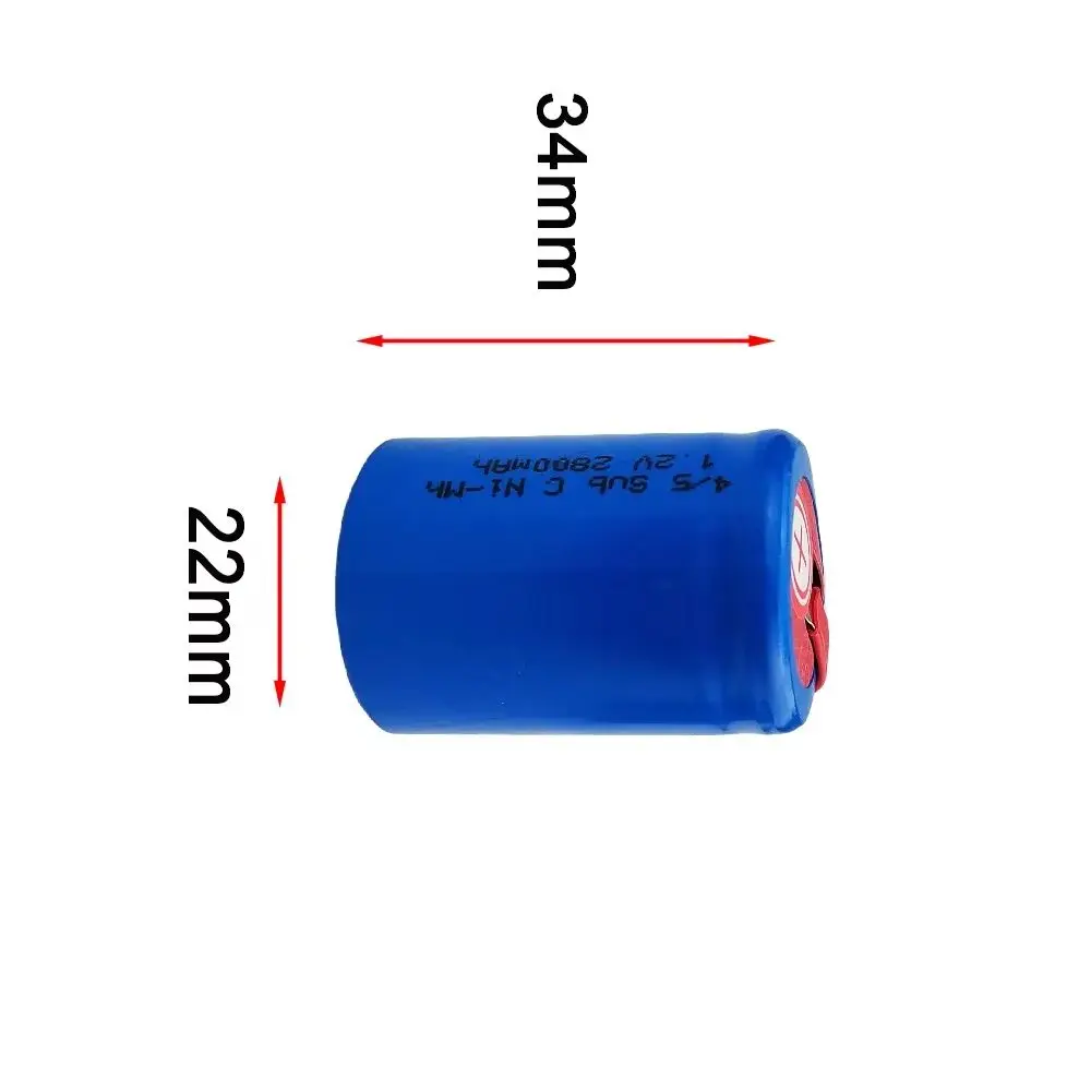 2800mAh SC battery 1.2v Ni-MH Rechargeable for Vacuum cleaner Sweeper Drone Electric drill battery DIY nickel sheet