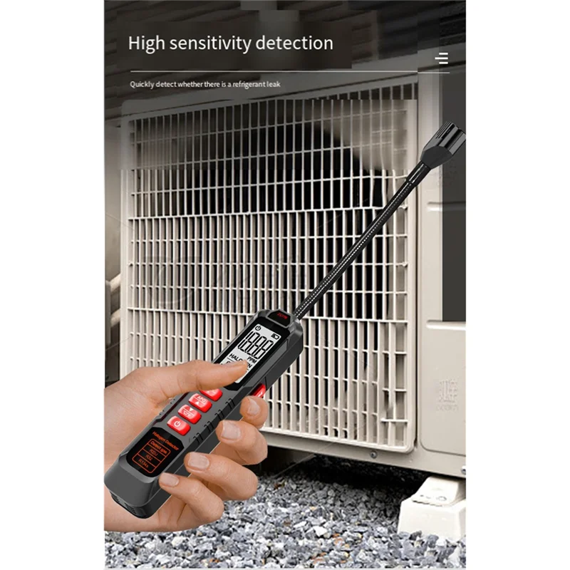 BAAY 0-1000PPM Detector de fugas de refrigerante HVAC aire acondicionado CFC HFC HCFC HC HFO probador GL77B