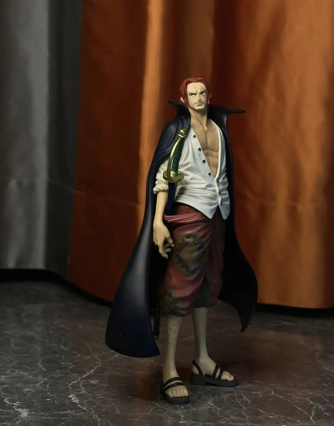 

In Stock Genuine Bandai Banpresto One Piece Film Red King Of Artist Shanks Anime Figure Model Decor, New In Box
