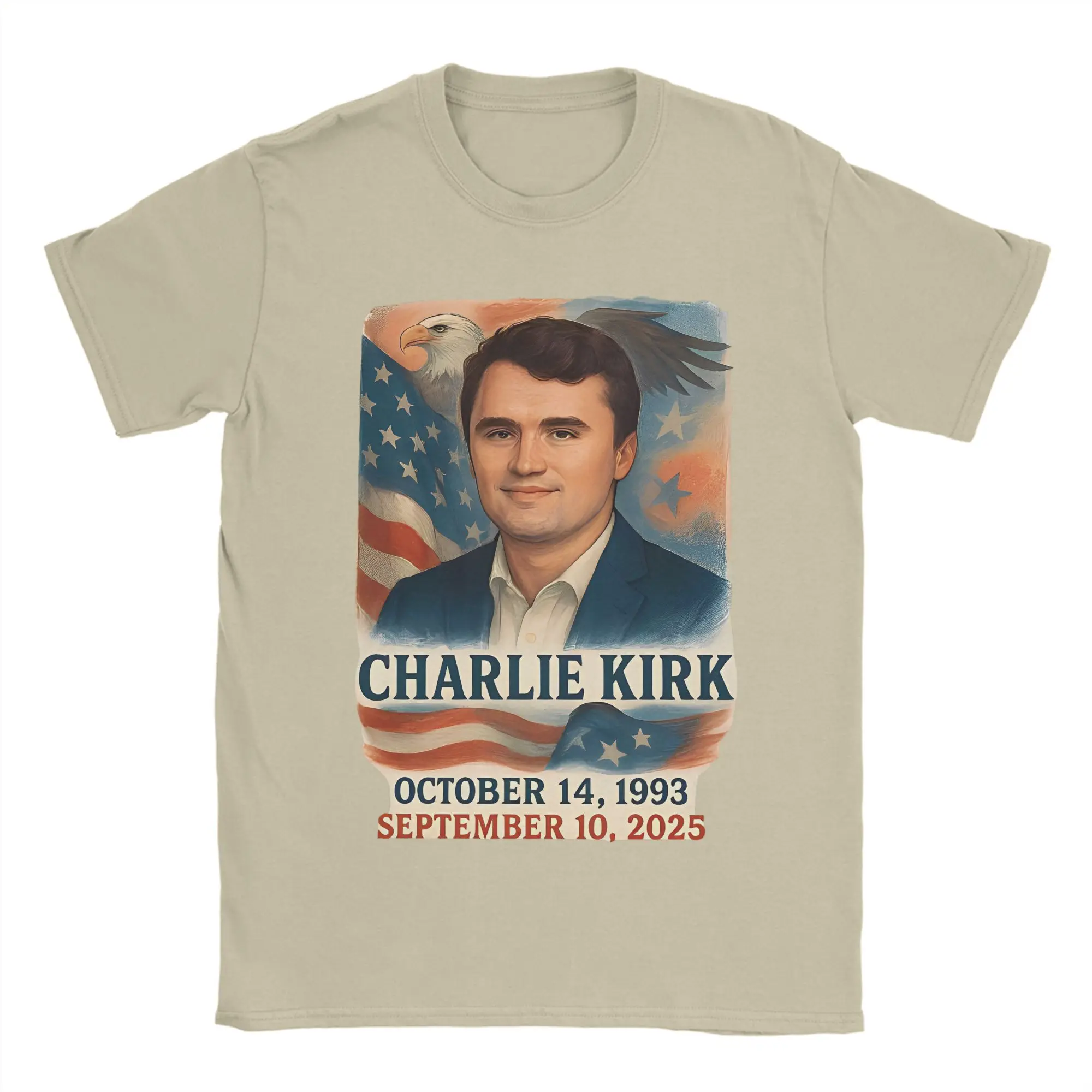 

Stand With Charlie Kirk T Shirt Men Women 100% Cotton Vintage T-Shirts Crew Neck RIP Tee Shirt Short Sleeve Clothes Adult