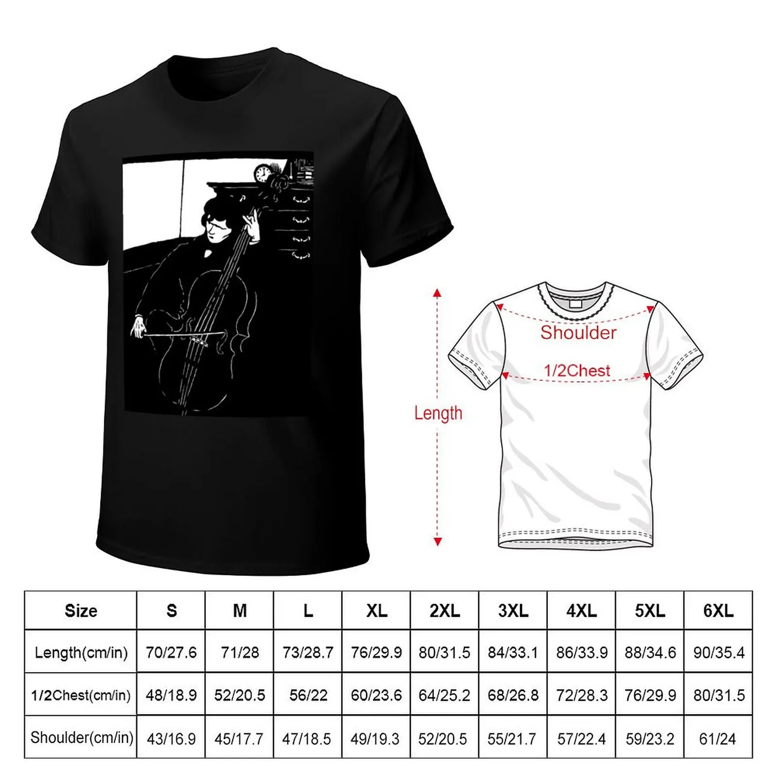 Félix Vallotton - The Cello T-Shirt Big and Tall Solid Color T-Shirt