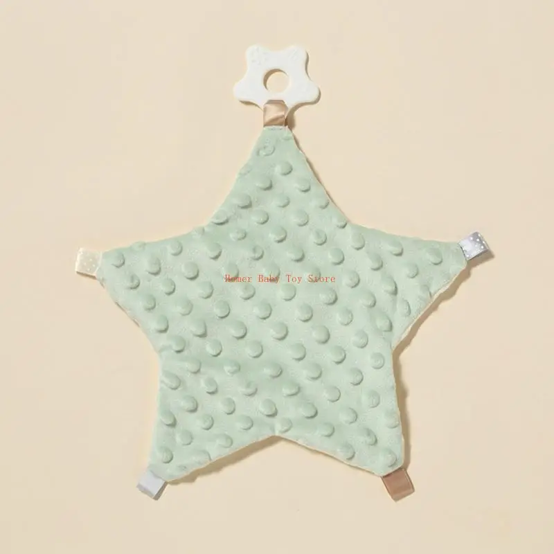 

J0PF Infant Cotton Soothing Plush Blanket Toddler Comfort Sleeping Nursing Blanket