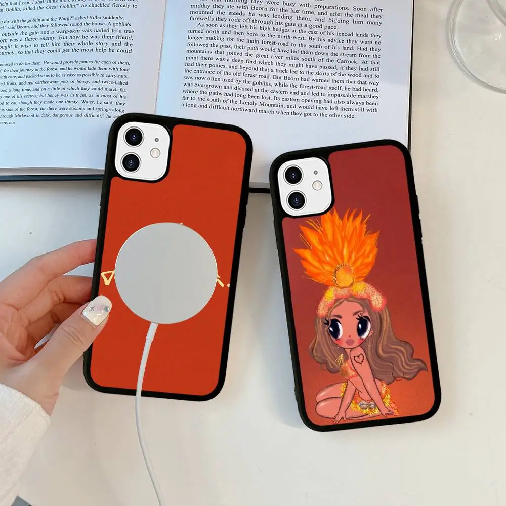 

K-Karol G Tropicoqueta Phone Case Magnetic Case For IPhone 16 14 13 12 11 15 Pro Max Plus For Magsafe Wireless Charge Cover