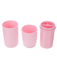 Travel Wash Cup Toothbrush Cases Portable Storage Container Multifunctional Box Holder Toothpaste Case High Quality PP Durable