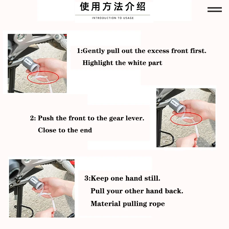 For Honda Rebel 300 Rebel 500 CMX Rebel300 Rebel500 Rebel1100 Motorcycle Universal Gear Shift Lever Pedal Foot Pad Rubber Cover view 4