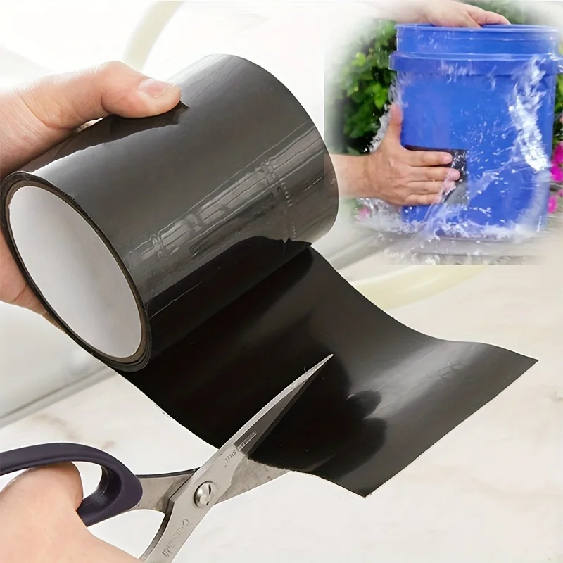 Super waterproof sealing tape - high viscosity, leak proof adhesive for pipes and barrels, resistant to extreme temperatures