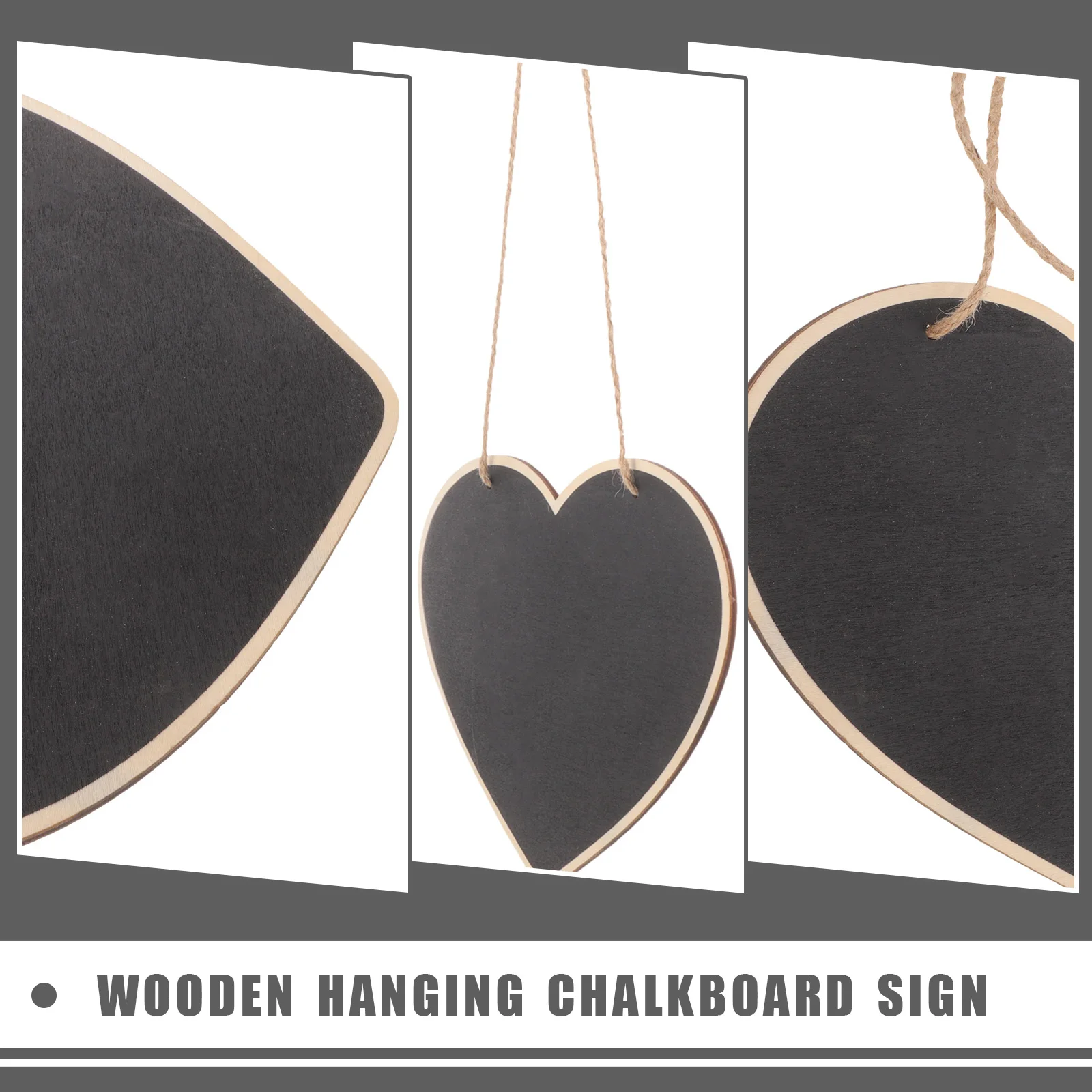 

Mini Wooden Chalkboard Sign Erasable Wall Hanging Message Board Small Memo Plaque For Cafe Door Home Decor Use