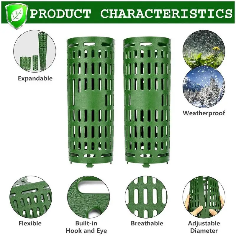 10pcs Tree Trunk Protector Resizable for Various Size Trees or Plants Preventing Tree Bark Damage from Pruners Mowers & Rodents