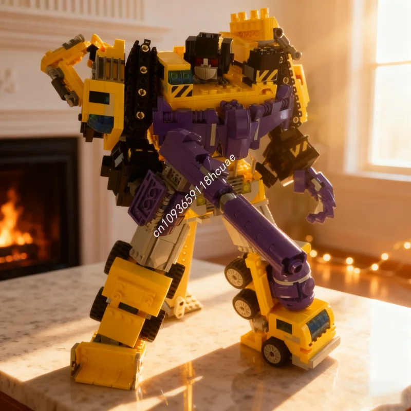 

1180 шт. MOC TF Трансформеры DEVASTATOR Желтая модель Строительные блоки Архитектура Игрушка Рождественский подарок Идея Образовательный кирпич Дети