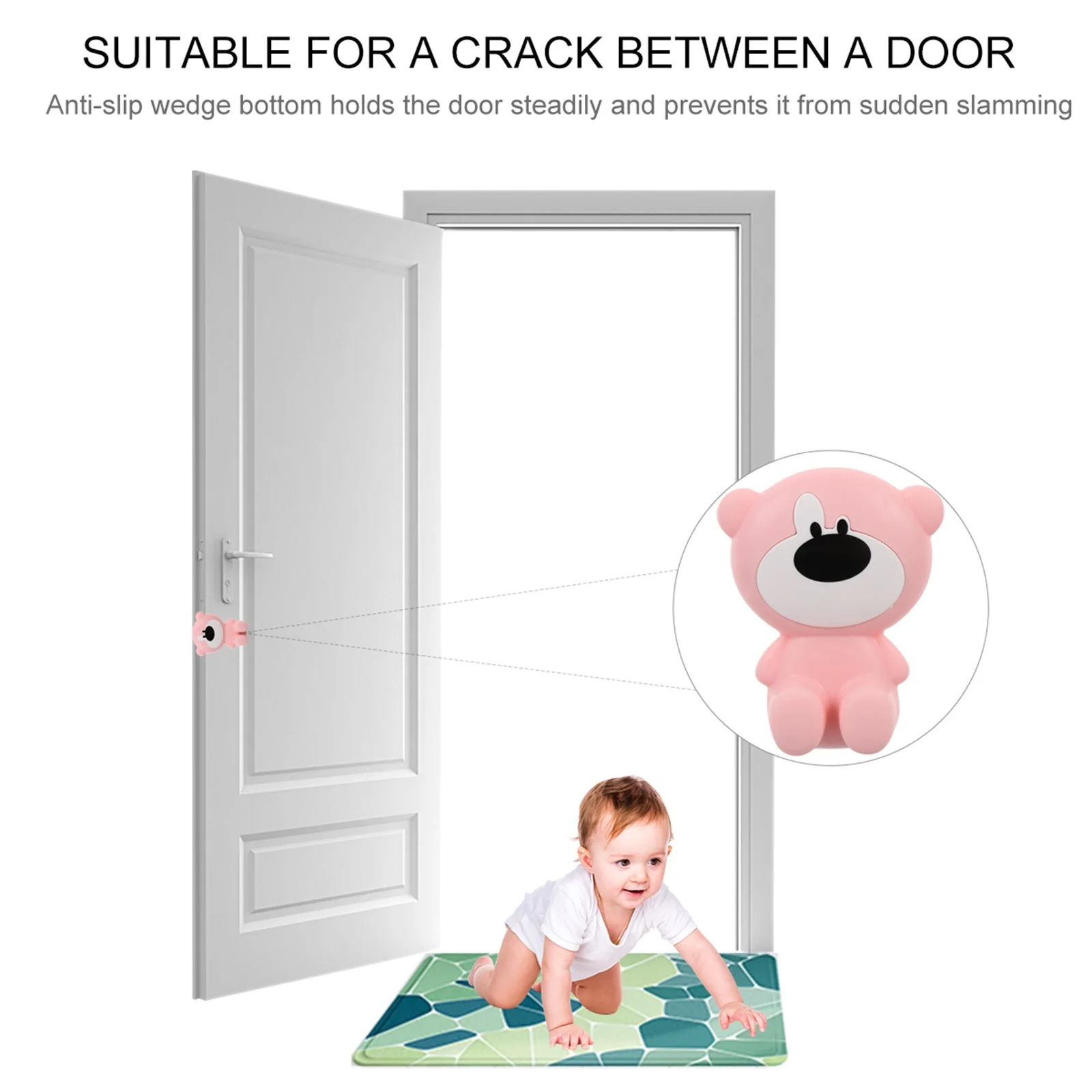 

Cute Cartoon Animal Safety Holder For Baby Children Anti-Clip Hand Stopper Anti-Slip Door Stop Wedge Home Use Anti-Pinch