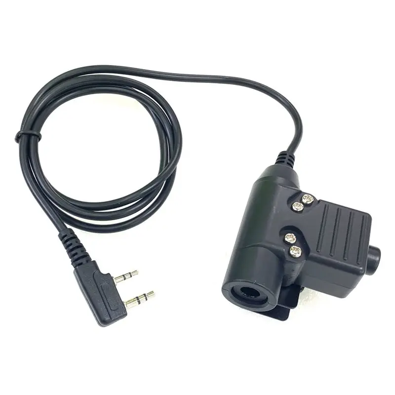 A29F-U94 PTT Adapter Walkie Talkies Headset Adapter K Plug To 7.1 Plug Tactical Headset Adapter