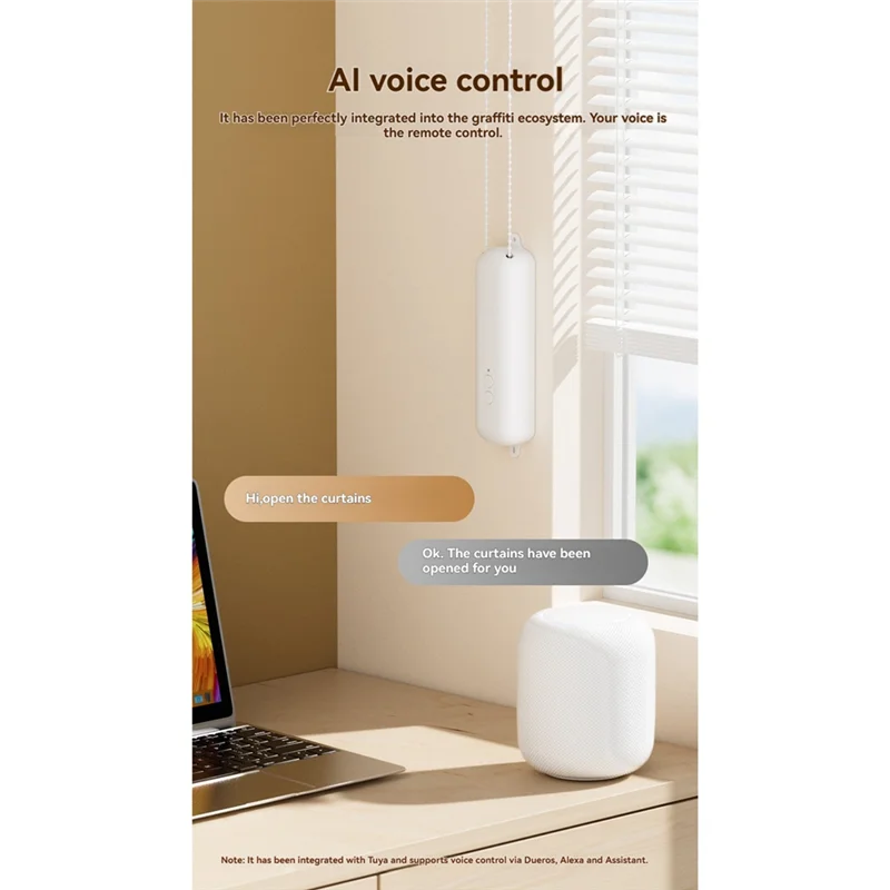 

【Flash Deal】Roller Shade Drive Motor Tuya Bluetooth Smart Pull Bead Curtain Motor Roller Robot App Control Lifting Curtain