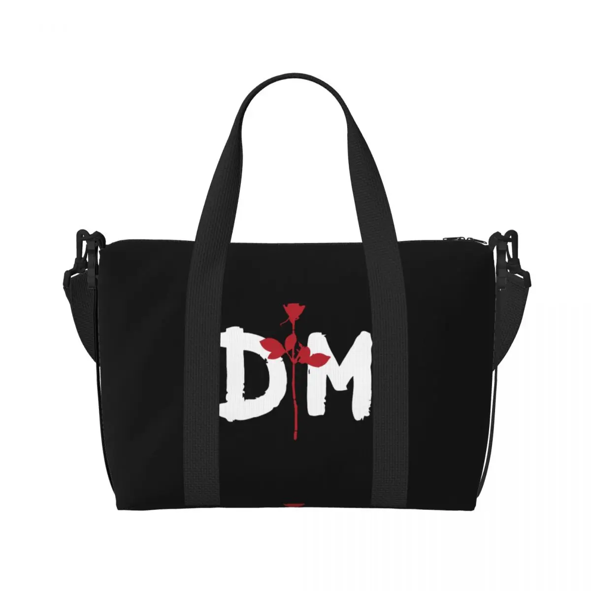 Custom Electronic Rock Depeche Cool Mode Beach Tote Bag Women Extra Large Gym Carry On Travel Shopping Bags