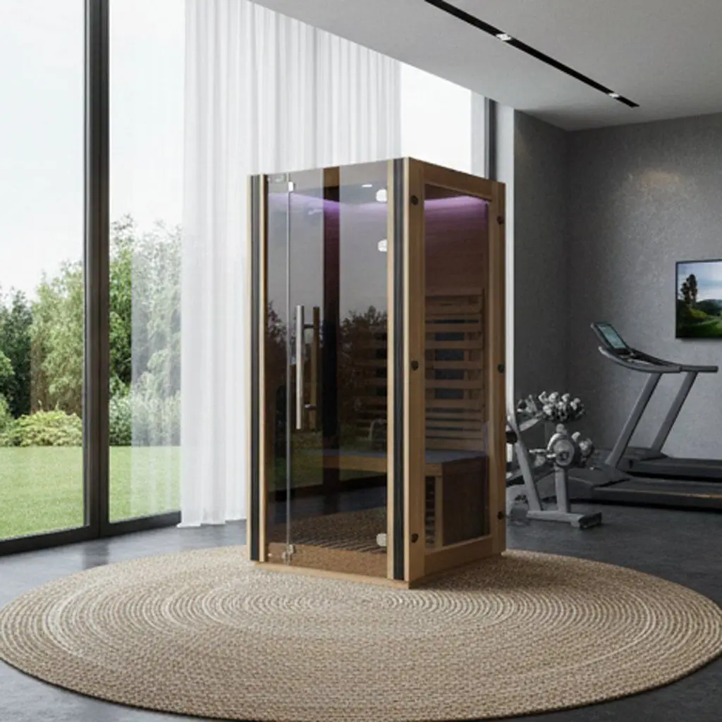 Prefabricated Outdoor Sauna Room Quick Assembly Solid Wood Sauna for Villa Backyard Decor