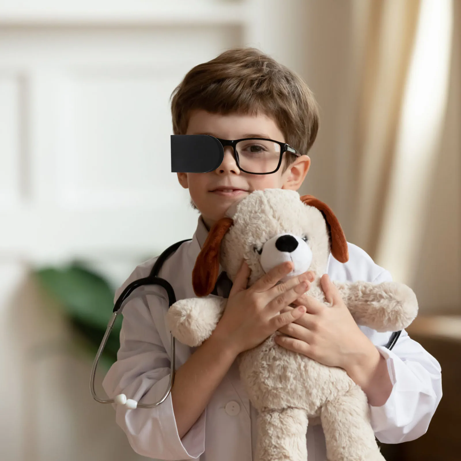 

2Pcs Silicone Eye Patches Amblyopia Correction Kids Glasses Cover Eye Protection Training Supplies Kids Glasses Cover