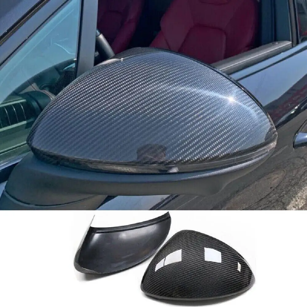 Dry Carbon Fiber Car Side Mirror Cover for Porsche Cayenne 2018-2022